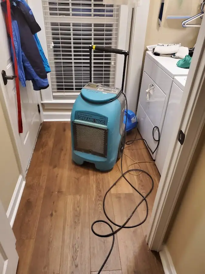 Commercial dehumidifier deployed for Flood Damage Cleanup in Laguna Hills
